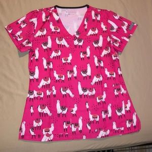 MedCouture Llama Scrub Top 🦙💕